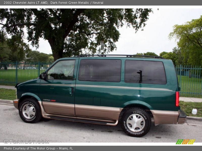 Dark Forest Green Metallic / Neutral 2002 Chevrolet Astro LT AWD