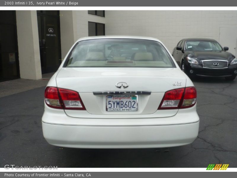 Ivory Pearl White / Beige 2003 Infiniti I 35