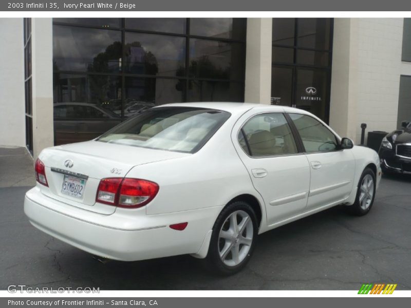 Ivory Pearl White / Beige 2003 Infiniti I 35