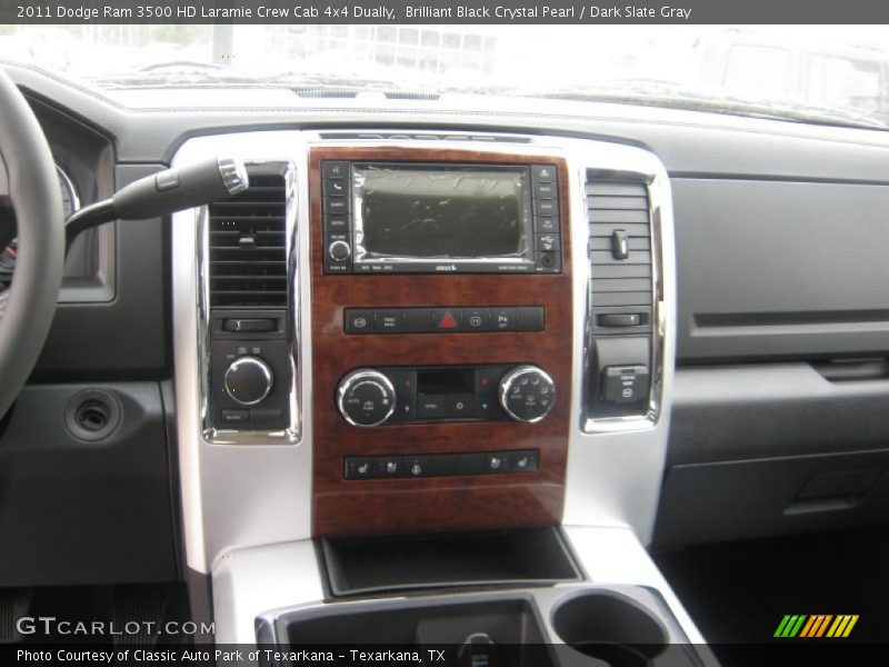Brilliant Black Crystal Pearl / Dark Slate Gray 2011 Dodge Ram 3500 HD Laramie Crew Cab 4x4 Dually