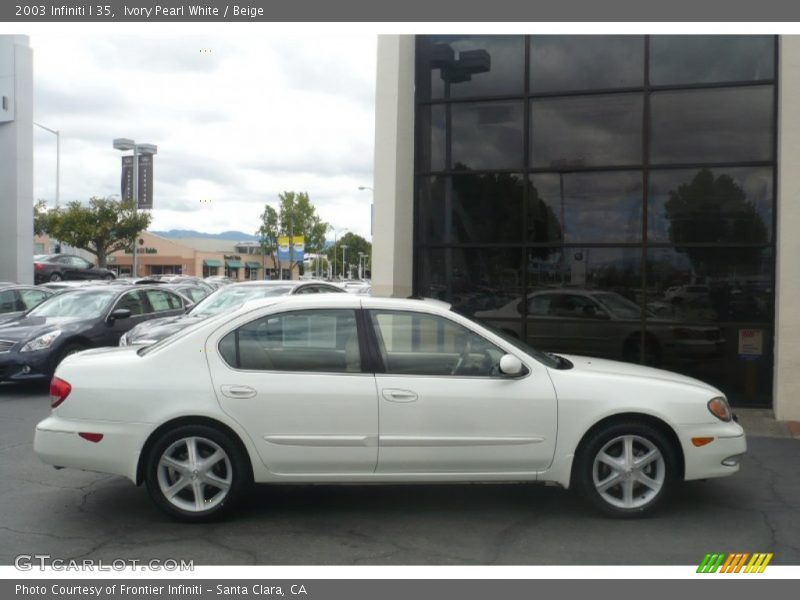 Ivory Pearl White / Beige 2003 Infiniti I 35