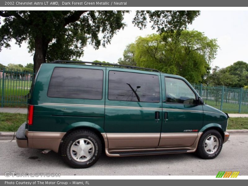 Dark Forest Green Metallic / Neutral 2002 Chevrolet Astro LT AWD