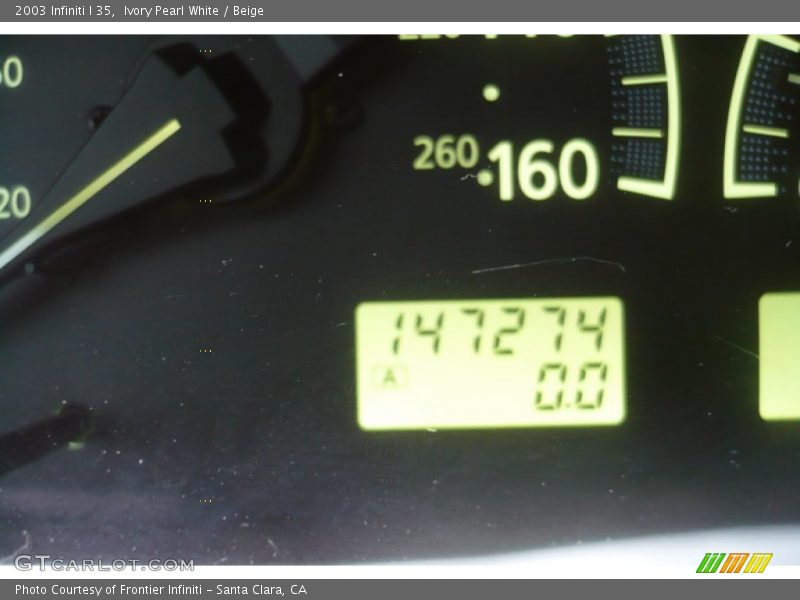 Ivory Pearl White / Beige 2003 Infiniti I 35