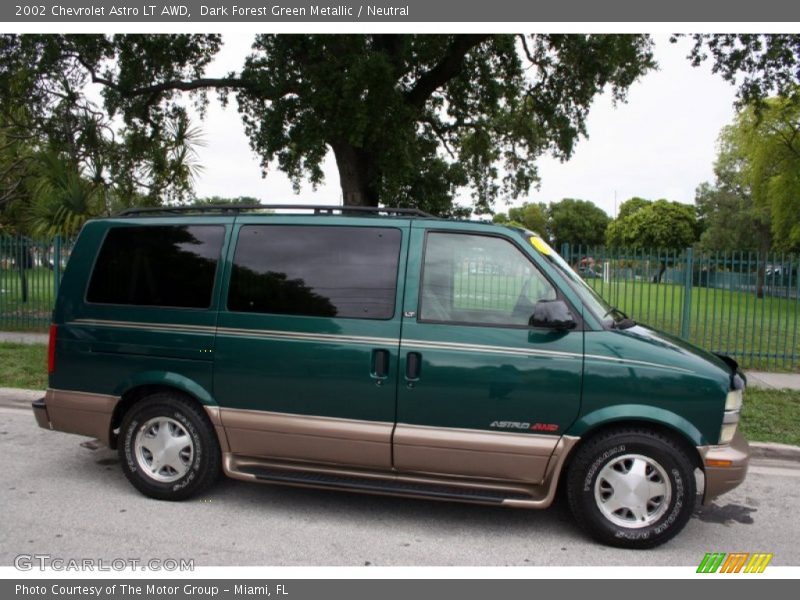Dark Forest Green Metallic / Neutral 2002 Chevrolet Astro LT AWD