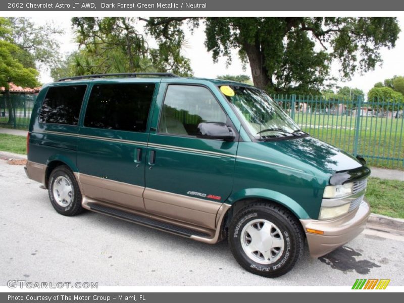 Dark Forest Green Metallic / Neutral 2002 Chevrolet Astro LT AWD