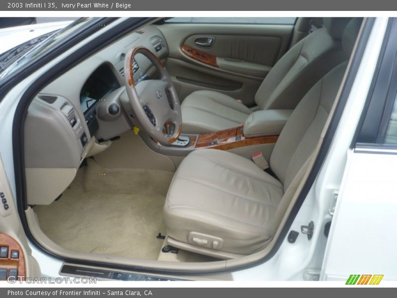 Ivory Pearl White / Beige 2003 Infiniti I 35