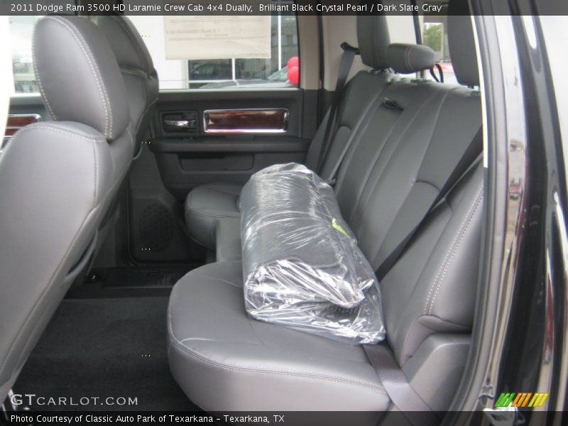 Brilliant Black Crystal Pearl / Dark Slate Gray 2011 Dodge Ram 3500 HD Laramie Crew Cab 4x4 Dually