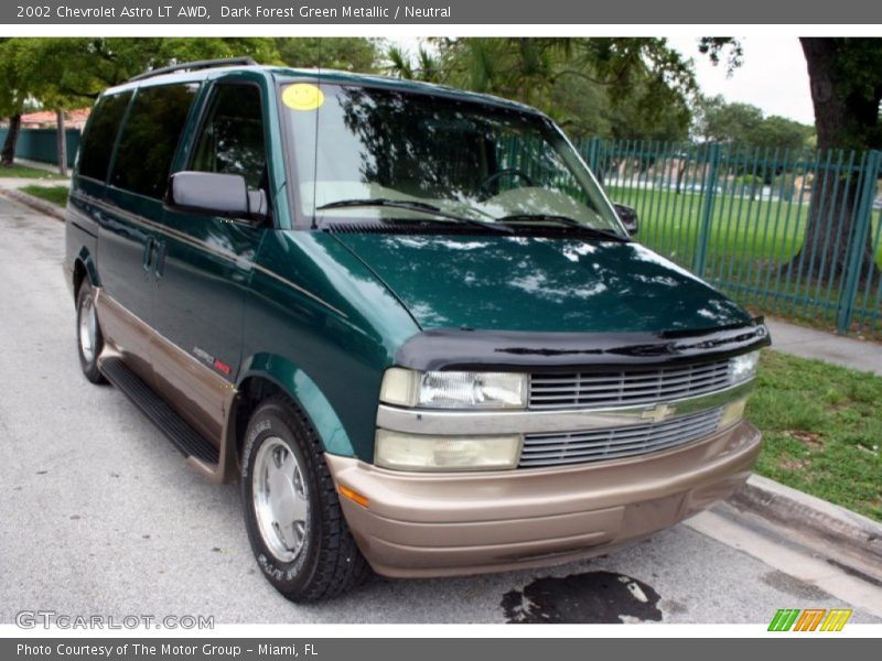 Dark Forest Green Metallic / Neutral 2002 Chevrolet Astro LT AWD