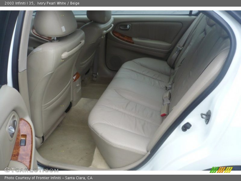 Ivory Pearl White / Beige 2003 Infiniti I 35