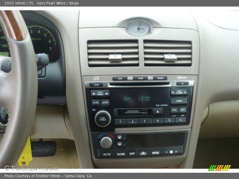 Ivory Pearl White / Beige 2003 Infiniti I 35