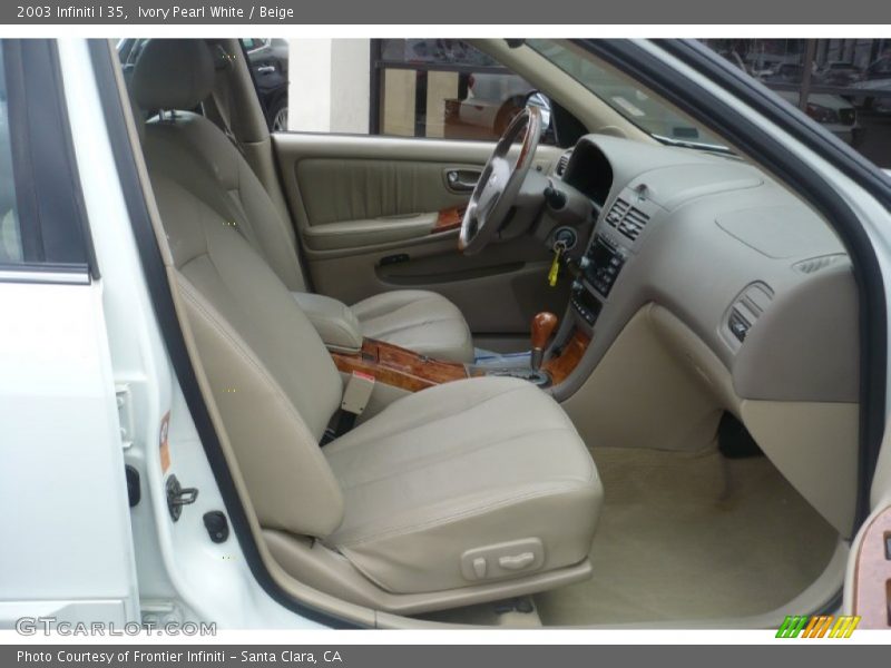Ivory Pearl White / Beige 2003 Infiniti I 35