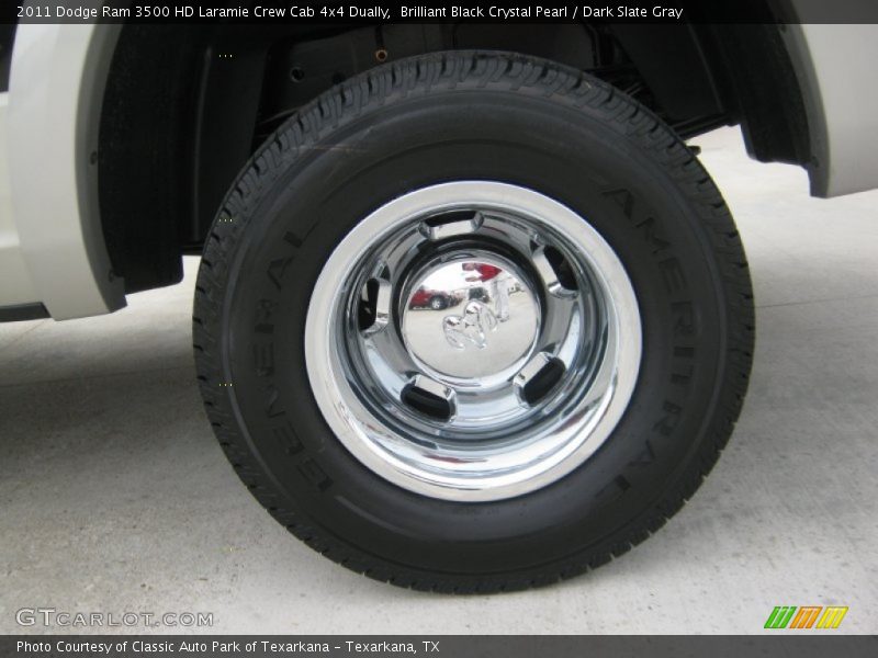 Brilliant Black Crystal Pearl / Dark Slate Gray 2011 Dodge Ram 3500 HD Laramie Crew Cab 4x4 Dually