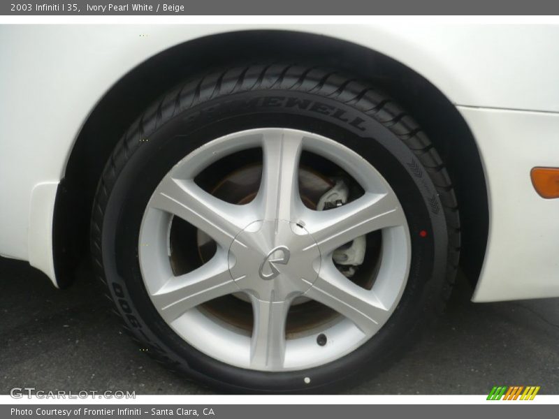 Ivory Pearl White / Beige 2003 Infiniti I 35