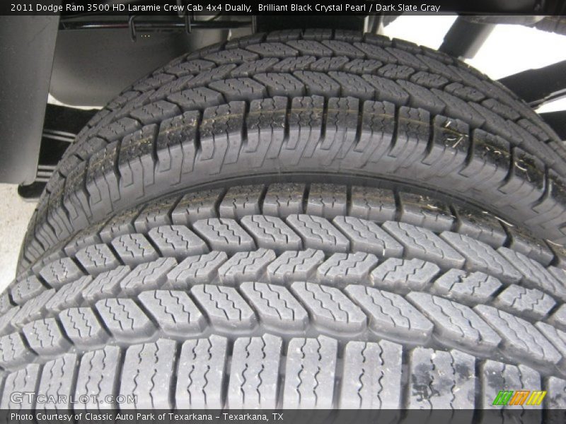 Brilliant Black Crystal Pearl / Dark Slate Gray 2011 Dodge Ram 3500 HD Laramie Crew Cab 4x4 Dually