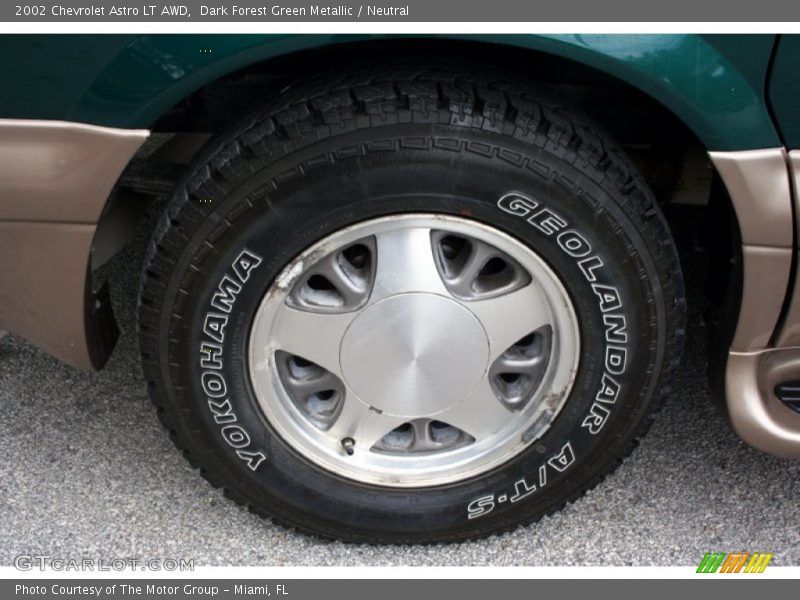Dark Forest Green Metallic / Neutral 2002 Chevrolet Astro LT AWD