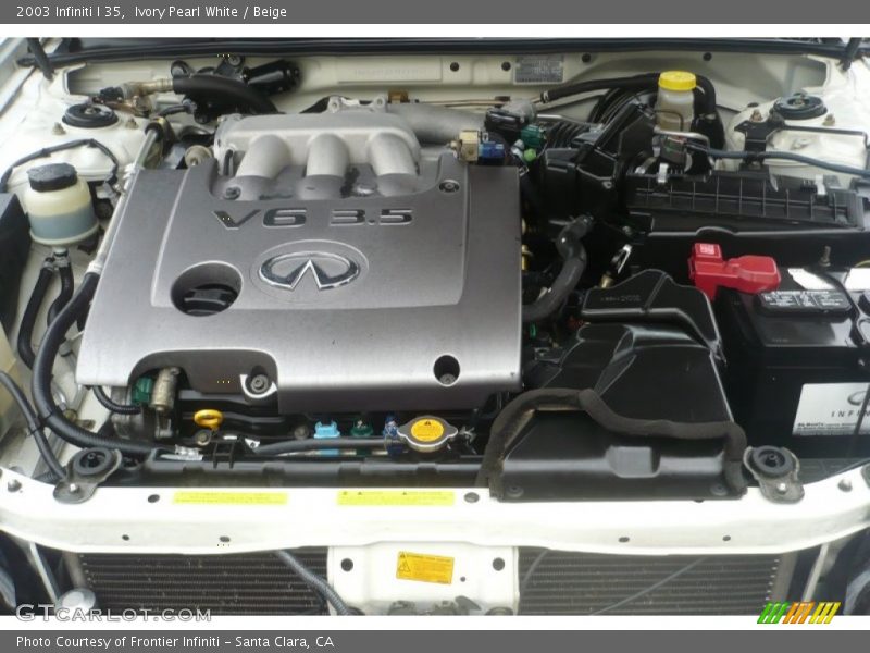 Ivory Pearl White / Beige 2003 Infiniti I 35