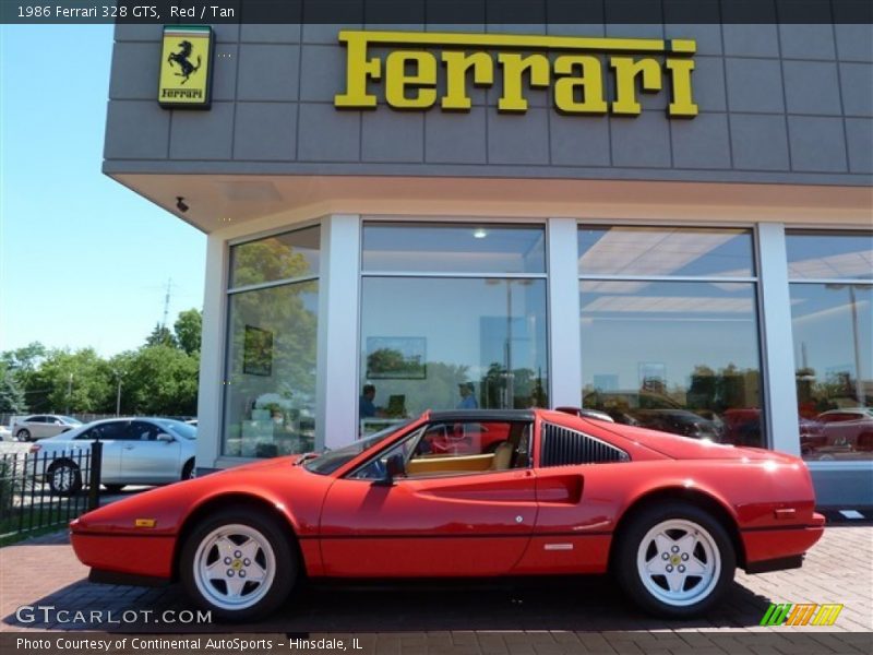 Red / Tan 1986 Ferrari 328 GTS