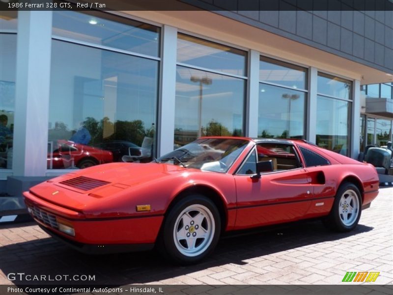 Red / Tan 1986 Ferrari 328 GTS