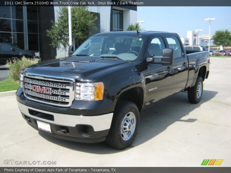 Onyx Black / Dark Titanium 2011 GMC Sierra 2500HD Work Truck Crew Cab 4x4