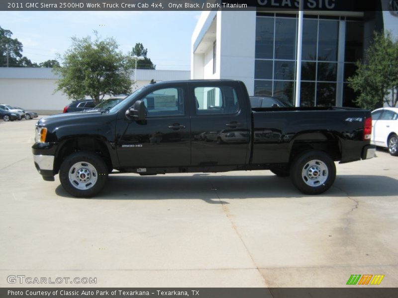 Onyx Black / Dark Titanium 2011 GMC Sierra 2500HD Work Truck Crew Cab 4x4