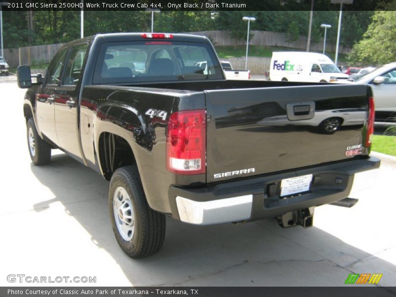 Onyx Black / Dark Titanium 2011 GMC Sierra 2500HD Work Truck Crew Cab 4x4
