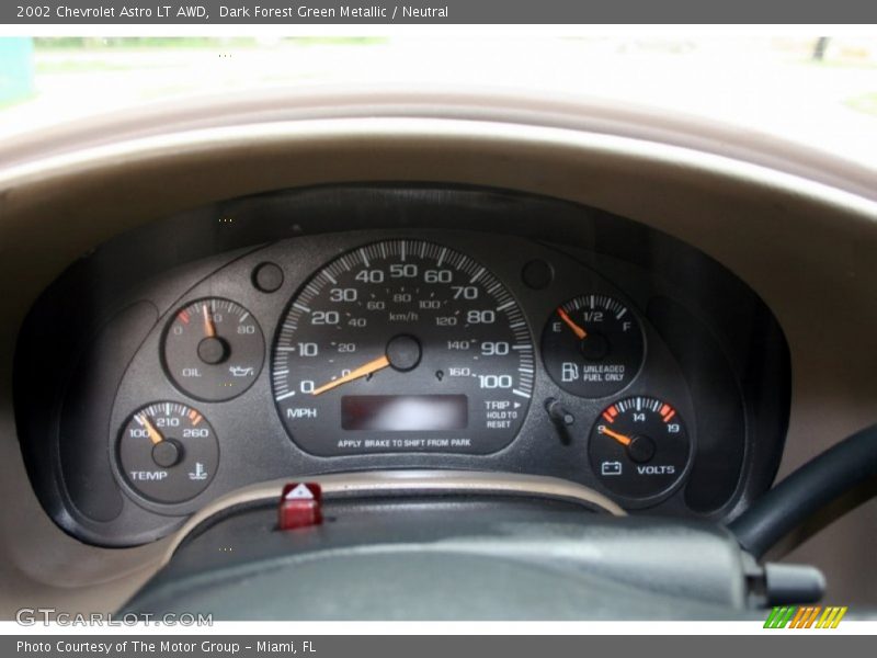  2002 Astro LT AWD LT AWD Gauges