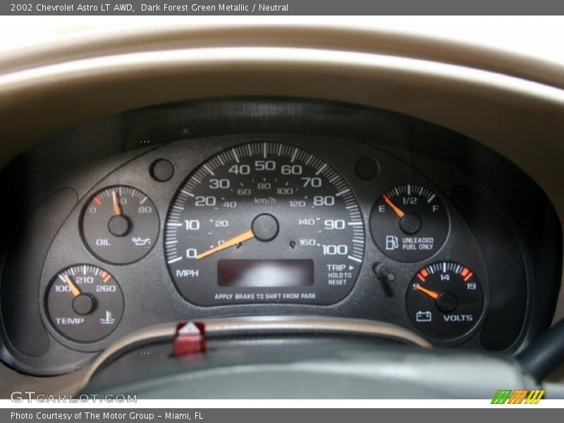  2002 Astro LT AWD LT AWD Gauges