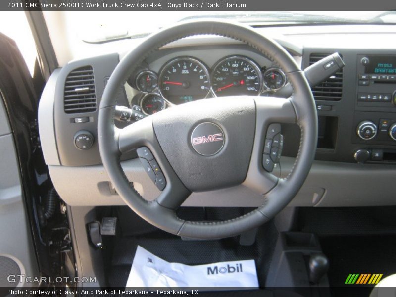 Onyx Black / Dark Titanium 2011 GMC Sierra 2500HD Work Truck Crew Cab 4x4