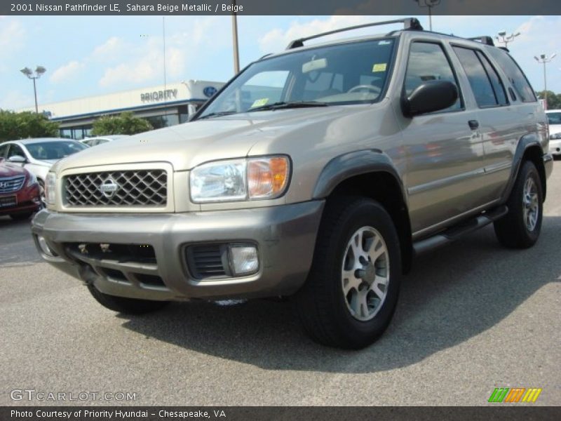 Sahara Beige Metallic / Beige 2001 Nissan Pathfinder LE
