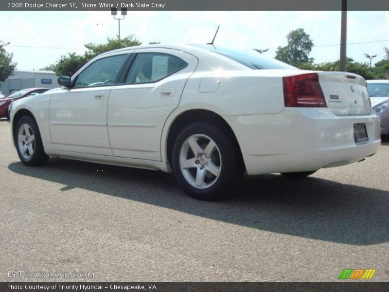 Stone White / Dark Slate Gray 2008 Dodge Charger SE