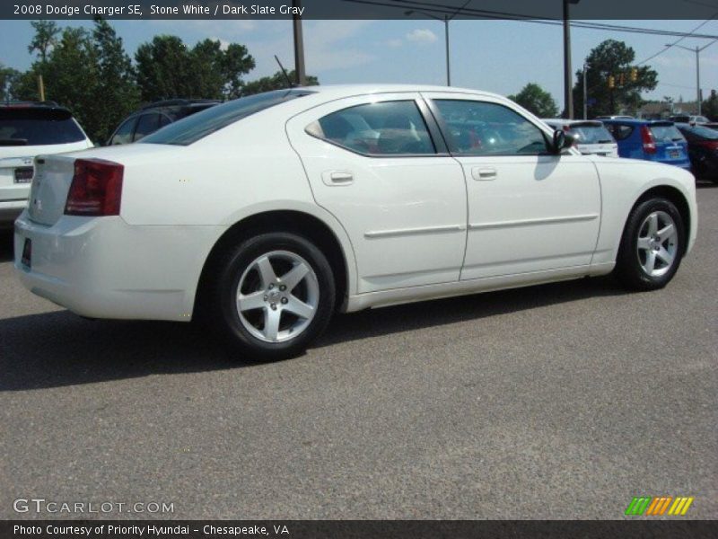 Stone White / Dark Slate Gray 2008 Dodge Charger SE