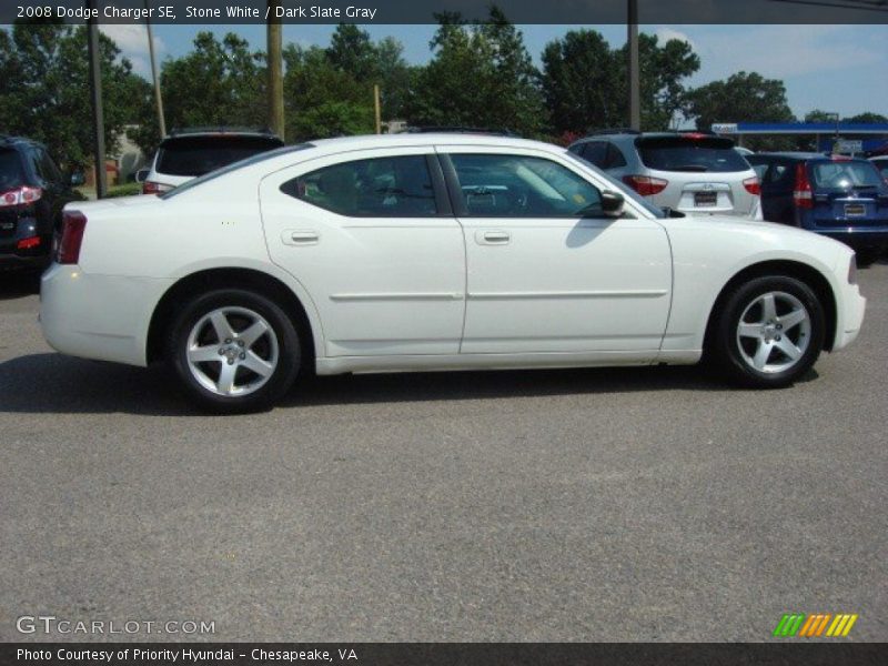 Stone White / Dark Slate Gray 2008 Dodge Charger SE