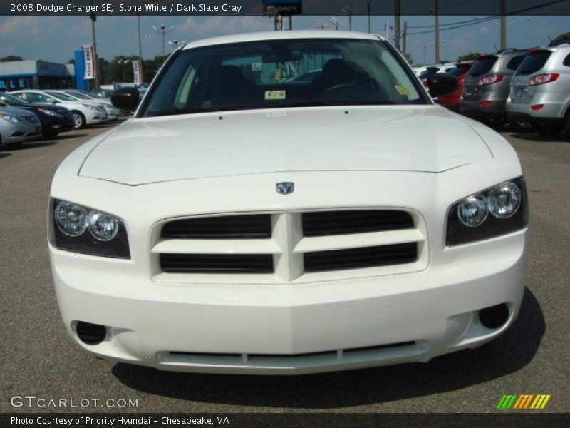 Stone White / Dark Slate Gray 2008 Dodge Charger SE