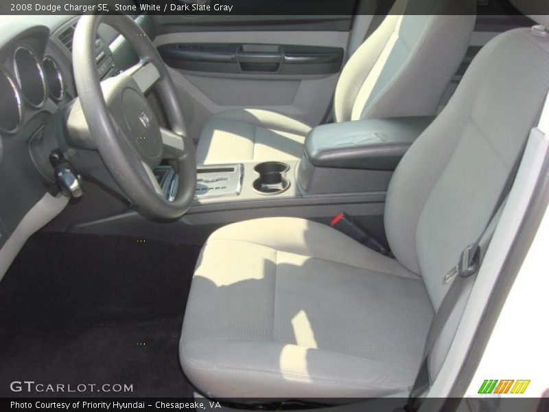 Stone White / Dark Slate Gray 2008 Dodge Charger SE