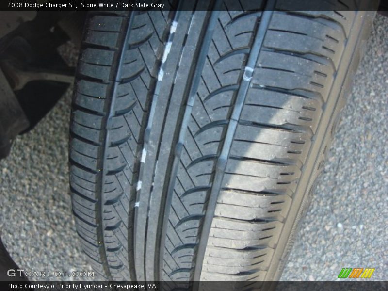 Stone White / Dark Slate Gray 2008 Dodge Charger SE