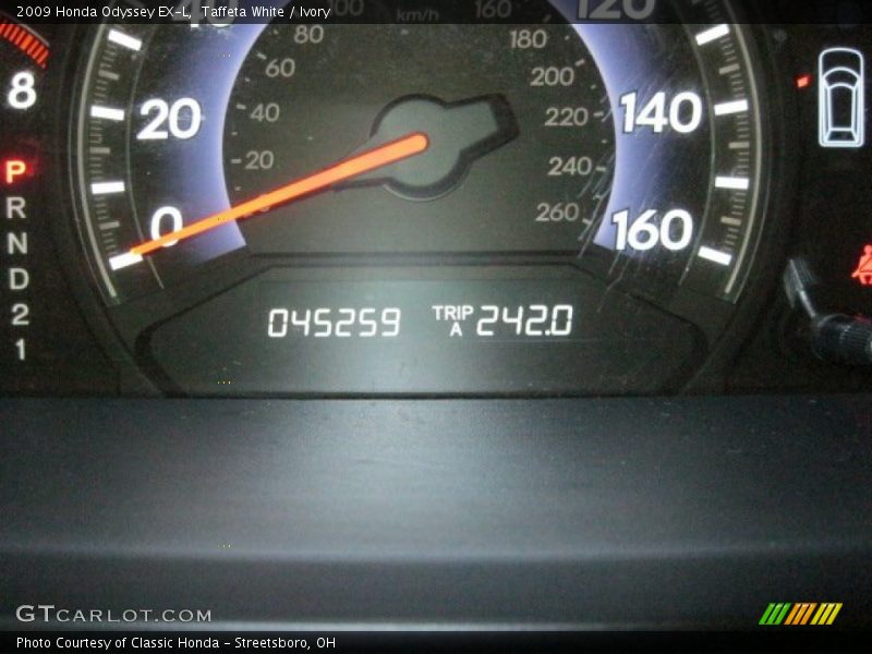 Taffeta White / Ivory 2009 Honda Odyssey EX-L