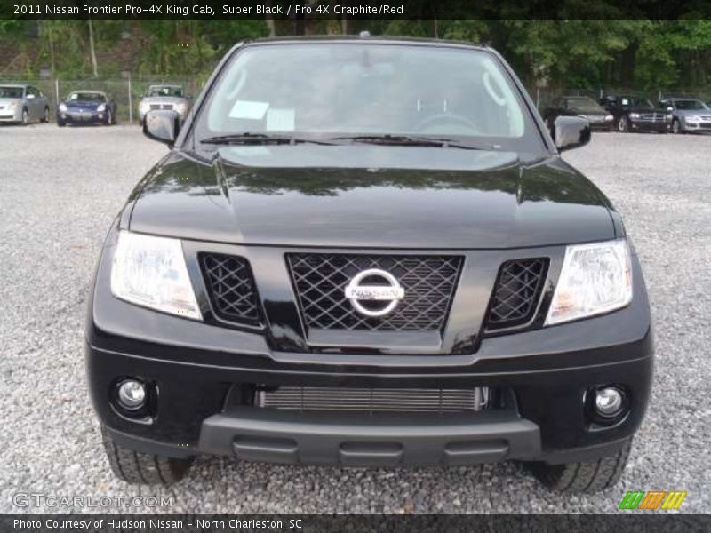 Super Black / Pro 4X Graphite/Red 2011 Nissan Frontier Pro-4X King Cab