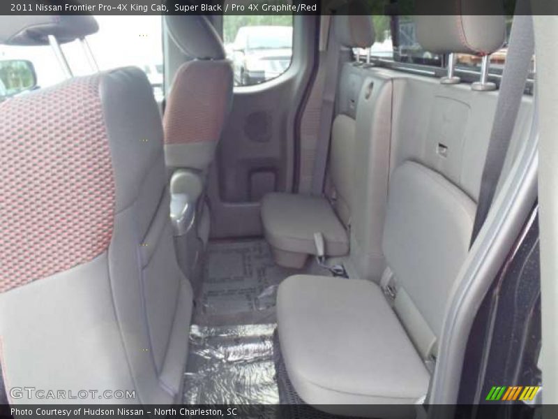 Super Black / Pro 4X Graphite/Red 2011 Nissan Frontier Pro-4X King Cab