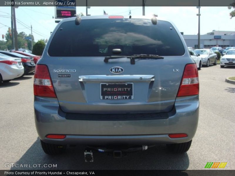 Alpine Gray / Gray 2008 Kia Sorento LX