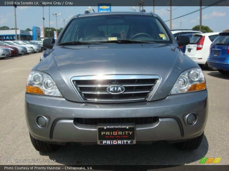 Alpine Gray / Gray 2008 Kia Sorento LX