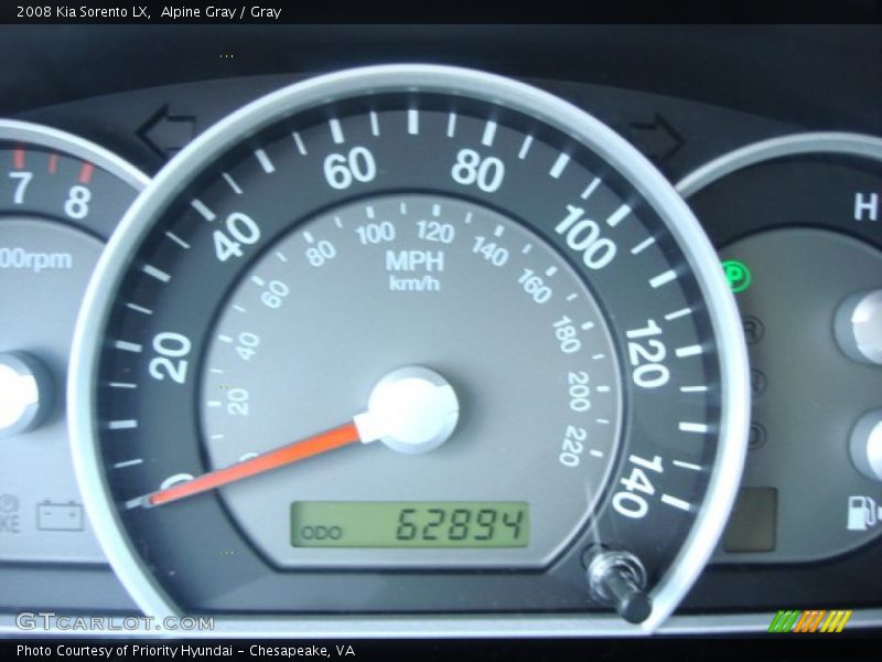 Alpine Gray / Gray 2008 Kia Sorento LX