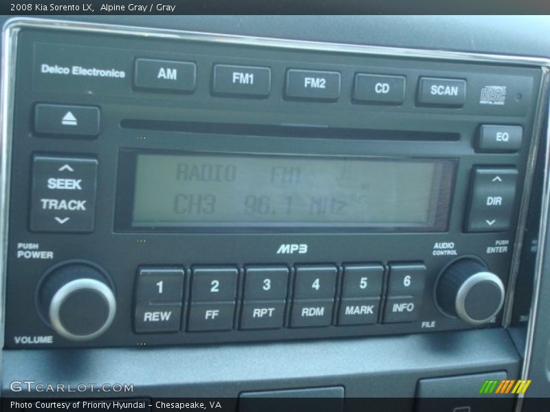 Alpine Gray / Gray 2008 Kia Sorento LX