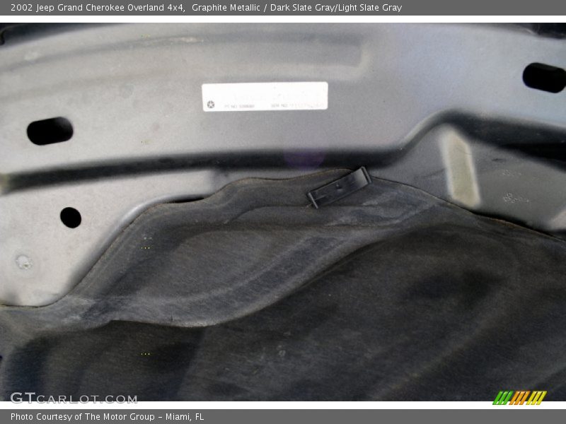 Graphite Metallic / Dark Slate Gray/Light Slate Gray 2002 Jeep Grand Cherokee Overland 4x4