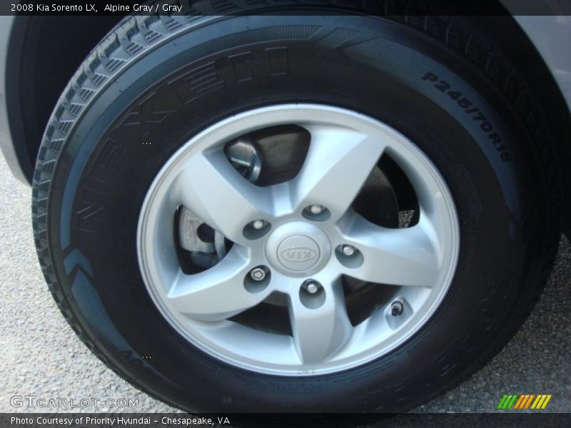 Alpine Gray / Gray 2008 Kia Sorento LX