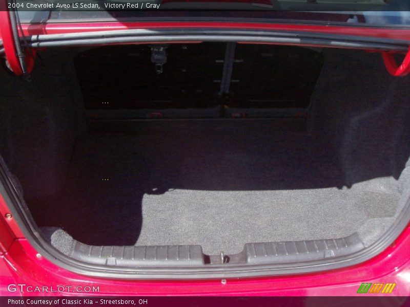 Victory Red / Gray 2004 Chevrolet Aveo LS Sedan