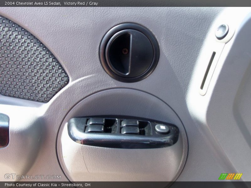 Victory Red / Gray 2004 Chevrolet Aveo LS Sedan