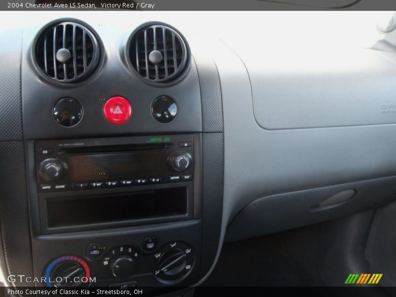 Victory Red / Gray 2004 Chevrolet Aveo LS Sedan
