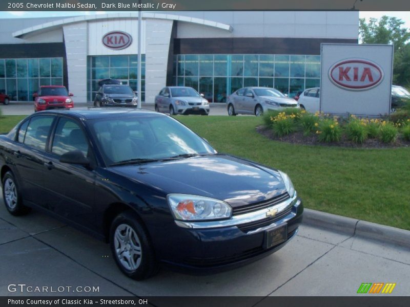 Dark Blue Metallic / Gray 2005 Chevrolet Malibu Sedan