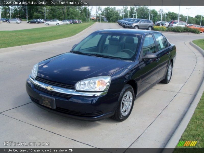 Dark Blue Metallic / Gray 2005 Chevrolet Malibu Sedan