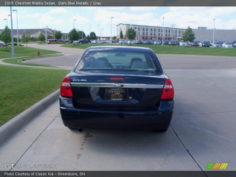 Dark Blue Metallic / Gray 2005 Chevrolet Malibu Sedan